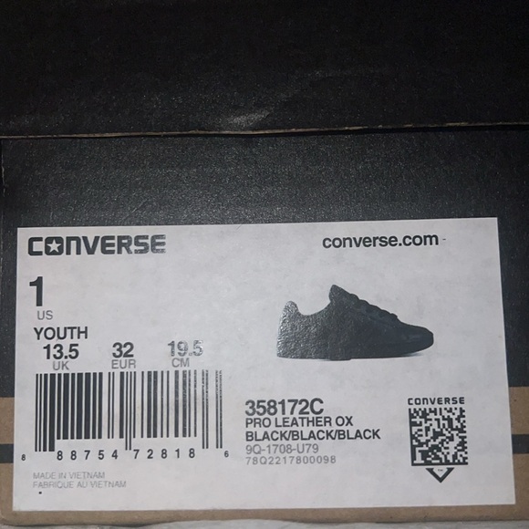 Converse Pro Leather Ox | Black on Black | NEW!!🖤 - Picture 7 of 9